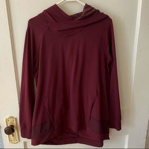 Women’s Lululemon pullover hoodie maroon size 8